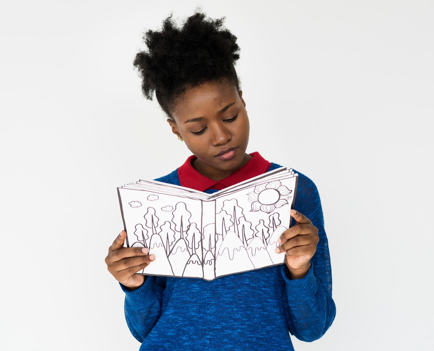 studio, reading, person, model, african, race, people, solo, style, woman, lifestyle, casual, feminism, isolated, gesture,... studio, reading, person, model, african, race, people, solo, style, woman, lifestyle, casual, feminism, isolated, gesture,...