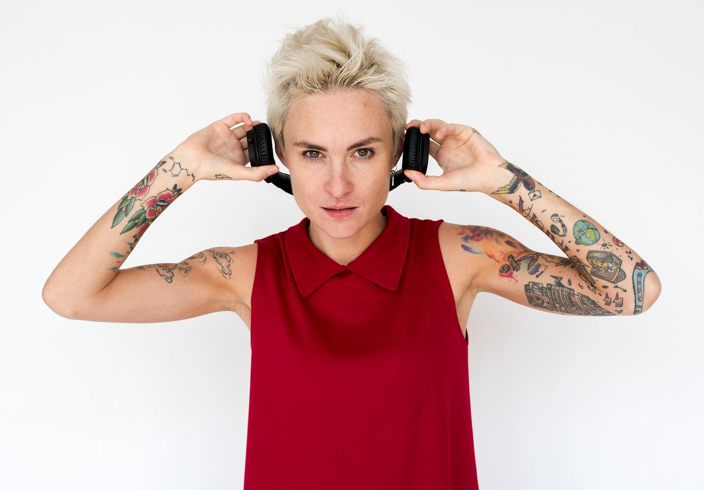 studio, using, person, model, technology, isolated on white, race, caucasian, headphone, style, woman, casual, lifestyle,... studio, using, person, model, technology, isolated on white, race, caucasian, headphone, style, woman, casual, lifestyle,...