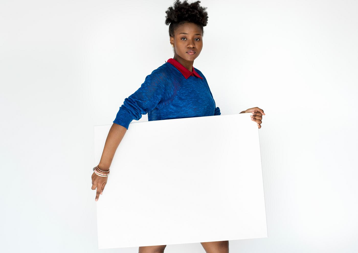 advertising, african descent, background, banner, blank, board, casual, copy space, empty, female, holding, isolated,... advertising, african descent, background, banner, blank, board, casual, copy space, empty, female, holding, isolated,...