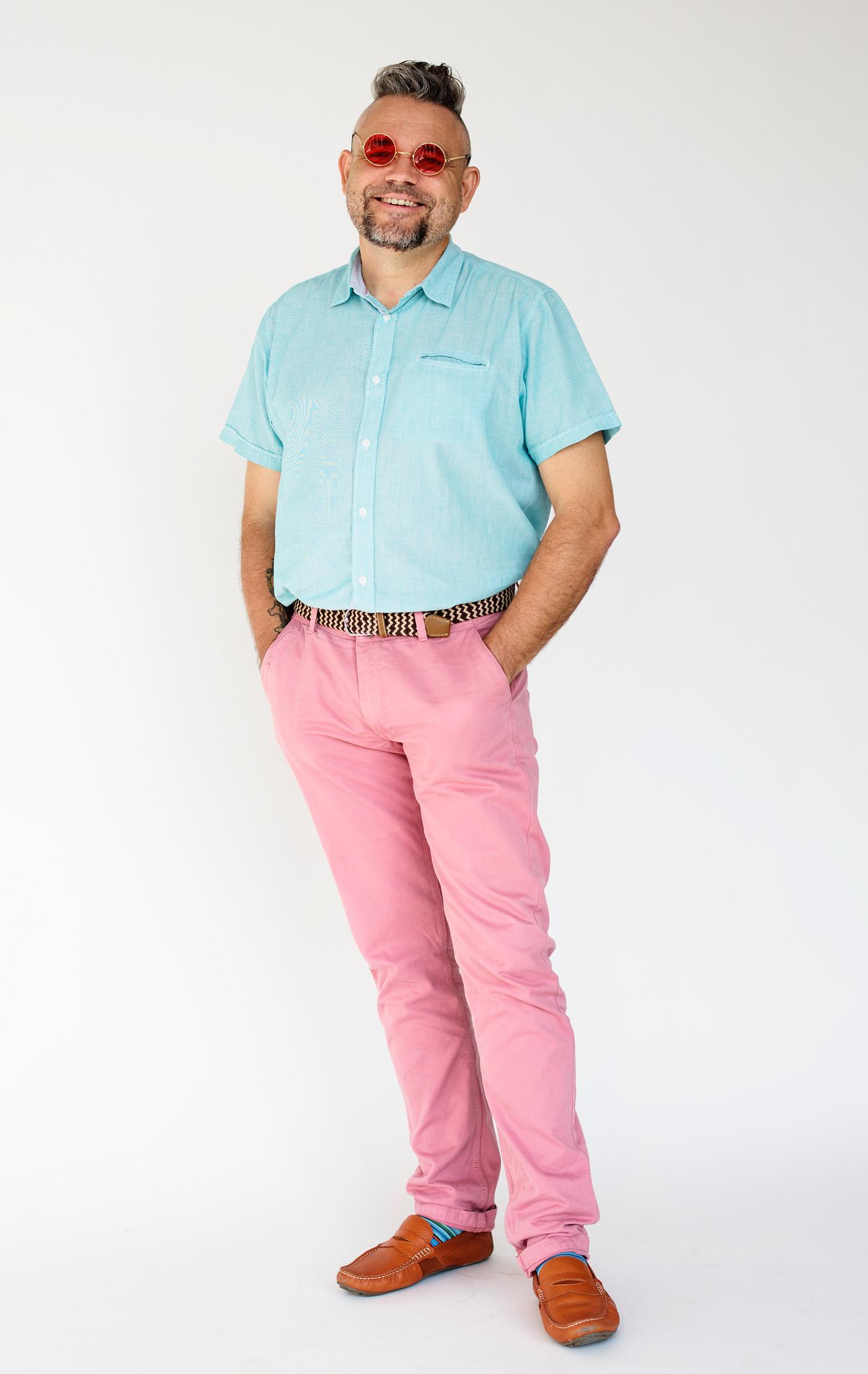 Portrait of a funky mature man Portrait of a funky mature man