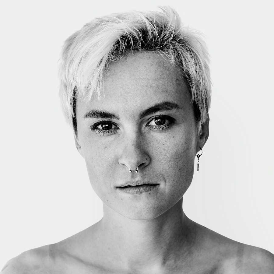 Portrait of a Kazakh woman Portrait of a Kazakh woman - alone, bare chest, black and white, blonde, central asian, emotion, expression, face, feeling…