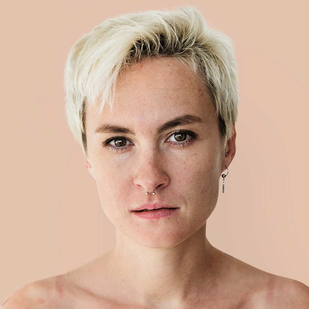 Portrait of a Kazakh woman Portrait of a Kazakh woman - alone, bare chest, blonde, central asian, emotion, expression, face, feeling, girl, kazakh…