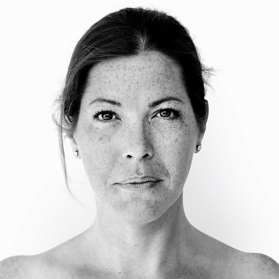Portrait of a British woman Portrait of a British woman - alone, bare chest, black and white, britain, british, emotion, england, europe, european…