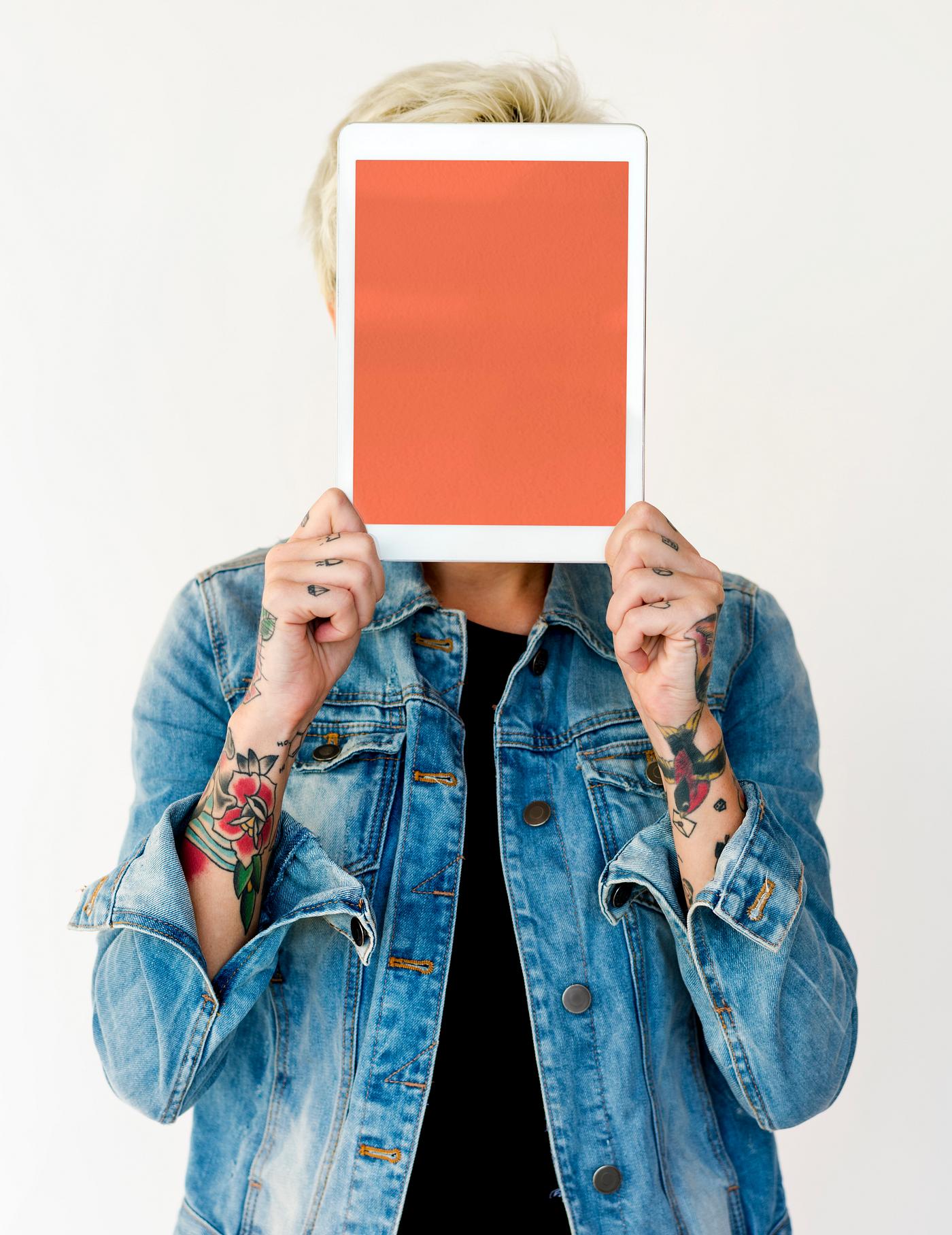 studio, copy space, person, technology, holding, isolated on white, people, digital tablet, cover, girl, woman, casual,... studio, copy space, person, technology, holding, isolated on white, people, digital tablet, cover, girl, woman, casual,...