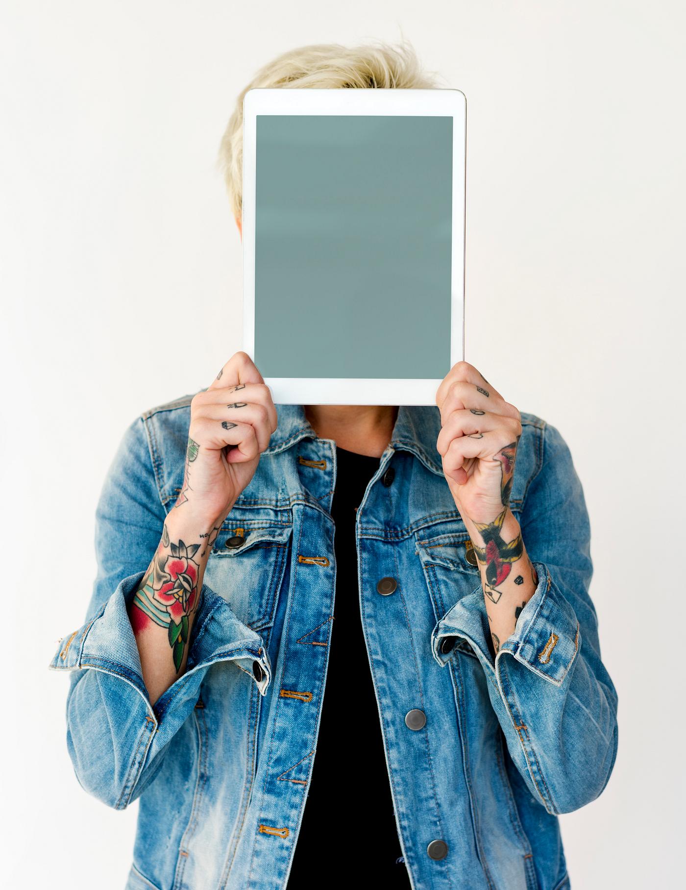 studio, copy space, person, technology, holding, isolated on white, people, digital tablet, cover, girl, woman, casual,... studio, copy space, person, technology, holding, isolated on white, people, digital tablet, cover, girl, woman, casual,...