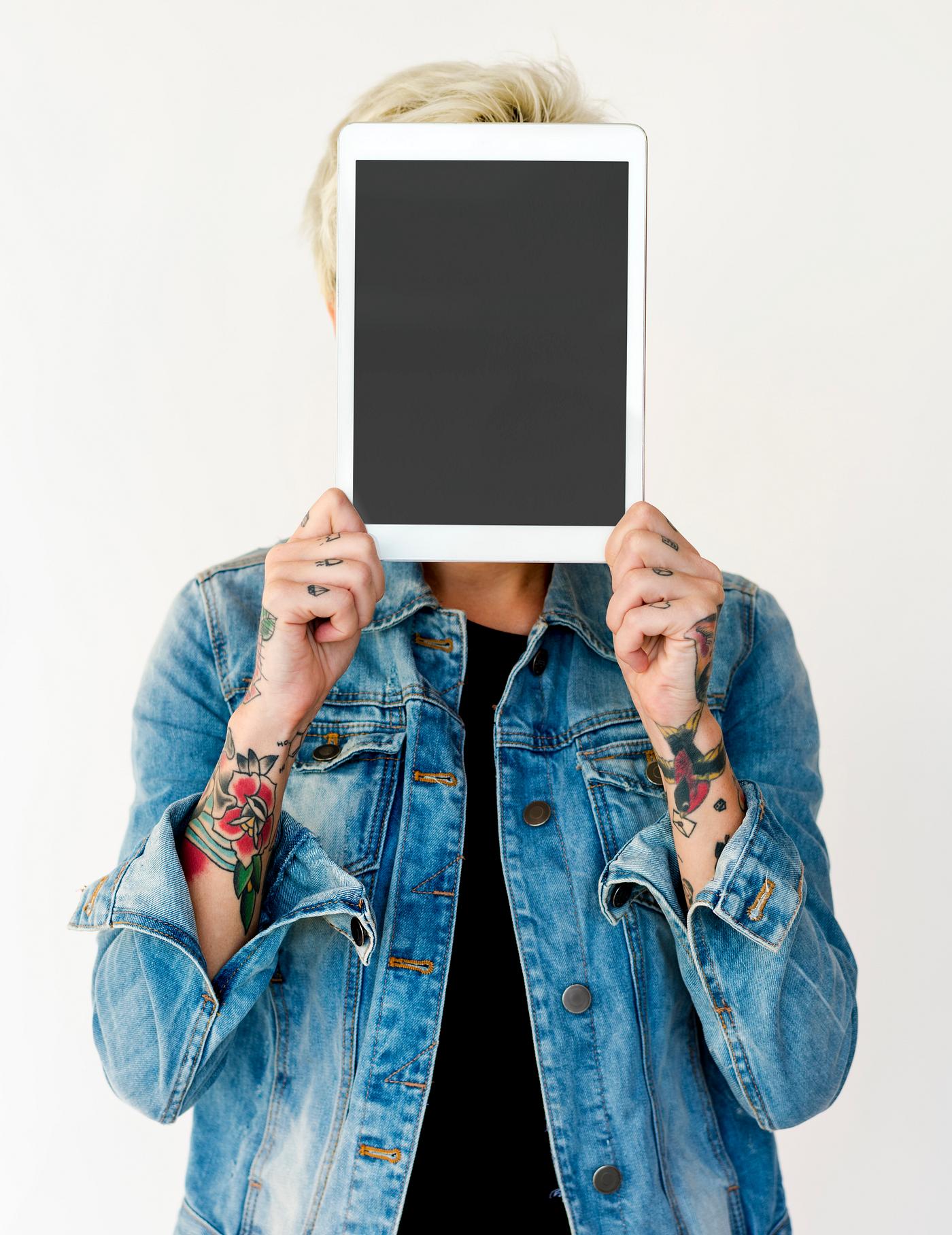 studio, copy space, person, technology, holding, isolated on white, people, digital tablet, cover, girl, woman, casual, grey... studio, copy space, person, technology, holding, isolated on white, people, digital tablet, cover, girl, woman, casual, grey...