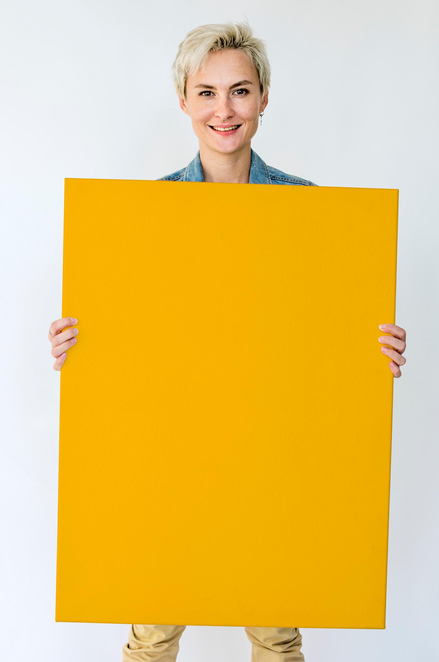 studio, expression, person, yellow, people, placard, solo, woman, smile, cheerful, smiling, isolated, white, happiness,... studio, expression, person, yellow, people, placard, solo, woman, smile, cheerful, smiling, isolated, white, happiness,...
