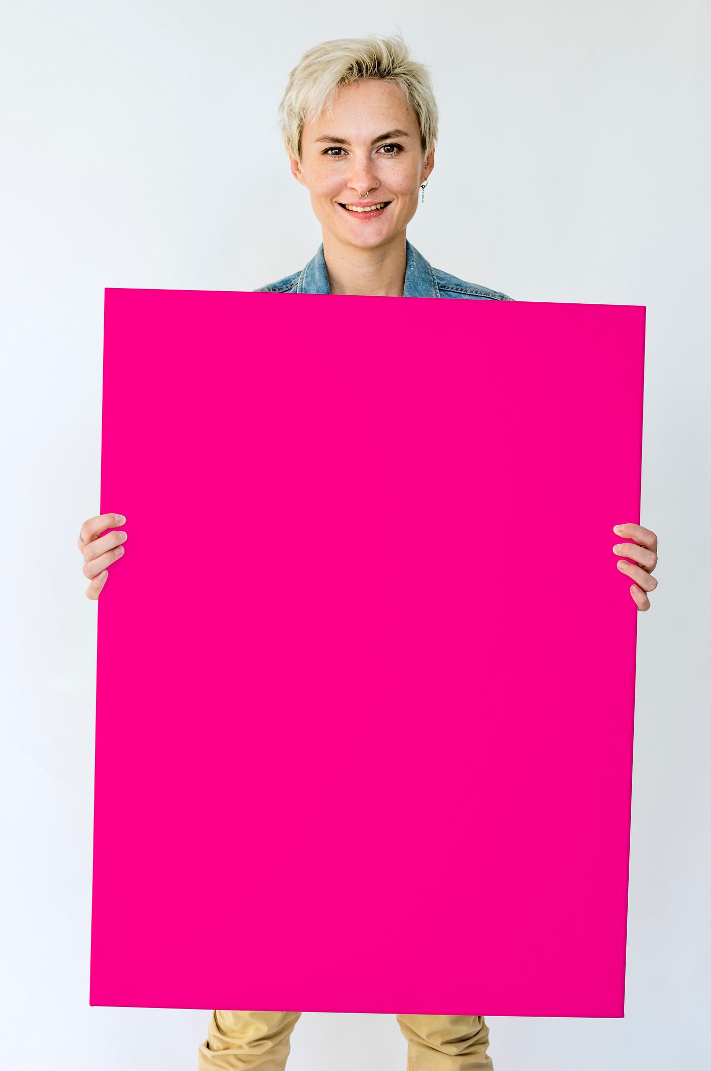 studio, expression, person, people, placard, solo, woman, pink, smile, cheerful, smiling, isolated, white, happiness,... studio, expression, person, people, placard, solo, woman, pink, smile, cheerful, smiling, isolated, white, happiness,...