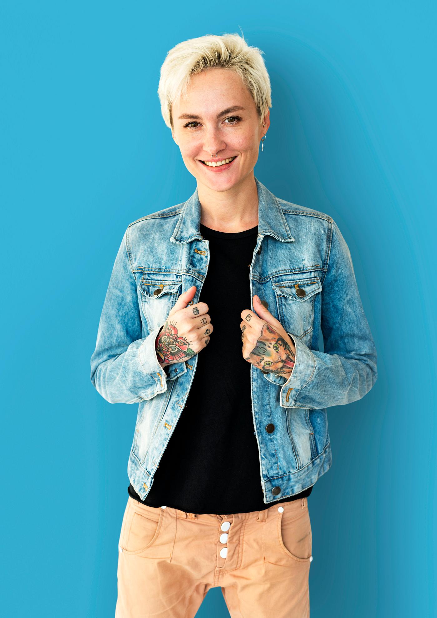 studio, model, person, people, race, caucasian, staring, style, solo, woman, lifestyle, casual, tattoo, jacket, isolated,... studio, model, person, people, race, caucasian, staring, style, solo, woman, lifestyle, casual, tattoo, jacket, isolated,...