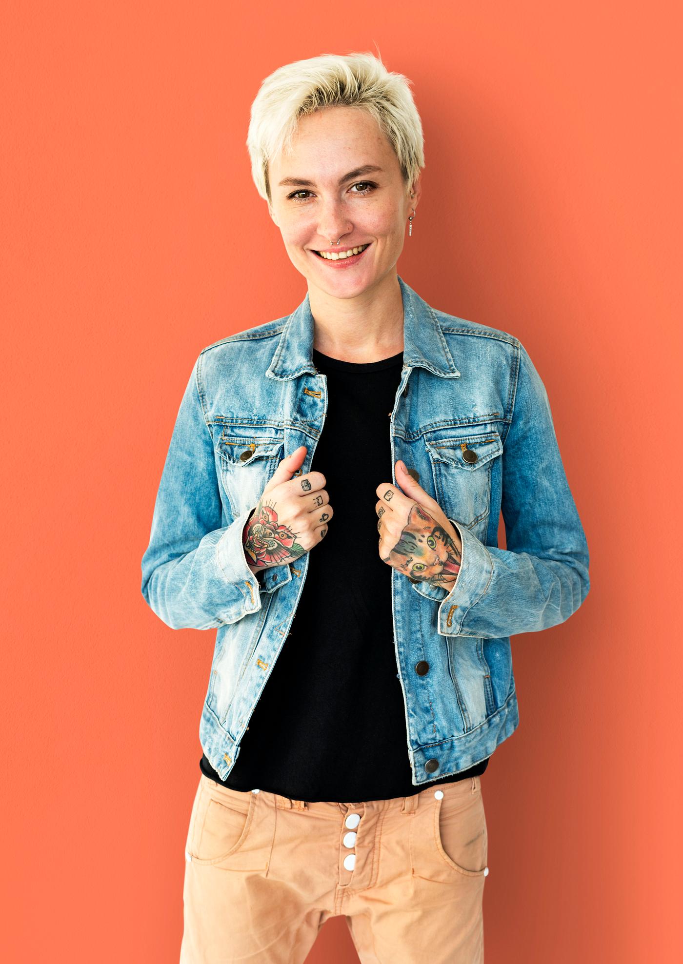 studio, model, person, people, race, caucasian, staring, style, solo, woman, lifestyle, casual, tattoo, jacket, isolated,... studio, model, person, people, race, caucasian, staring, style, solo, woman, lifestyle, casual, tattoo, jacket, isolated,...