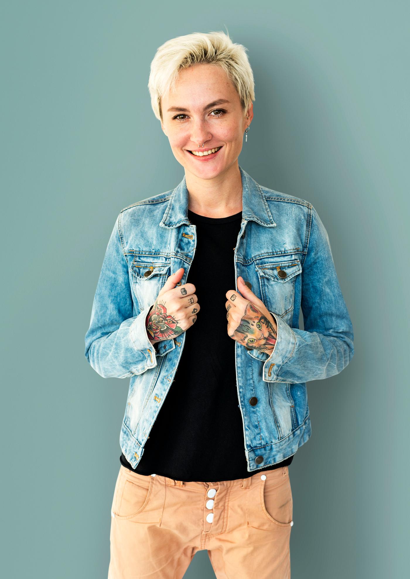 studio, model, person, people, race, caucasian, staring, style, solo, woman, lifestyle, casual, tattoo, jacket, isolated,... studio, model, person, people, race, caucasian, staring, style, solo, woman, lifestyle, casual, tattoo, jacket, isolated,...