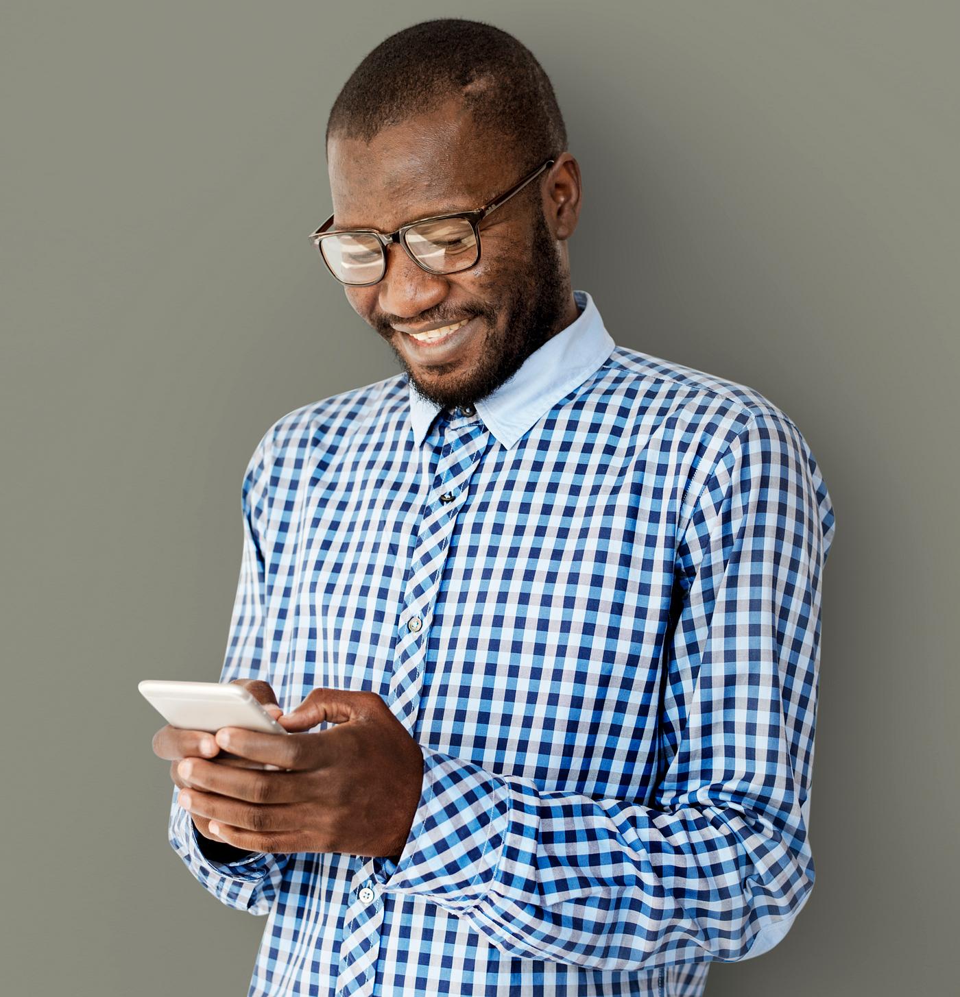 studio, model, person, technology, african, people, race, style, solo, lifestyle, casual, eyeglasses, smiling, man, shirt,... studio, model, person, technology, african, people, race, style, solo, lifestyle, casual, eyeglasses, smiling, man, shirt,...