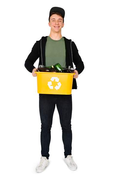 Young Adult Man Holding Recyclable | Premium Photo - rawpixel