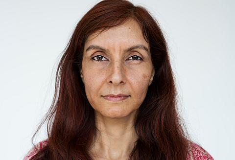 Worldface-Indian woman in a white background Worldface-Indian woman in a white background - close up, headshot, india, indian, lady, long hair, looking at camera, person…