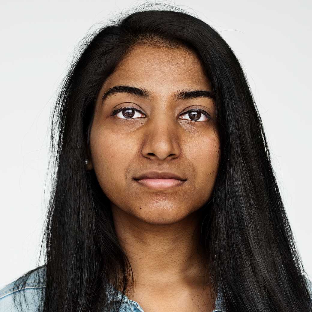 Worldface-Indian girl in a white background Worldface-Indian girl in a white background - brown, casual clothing, face, girl, india, indian, lady, leisure, looking…