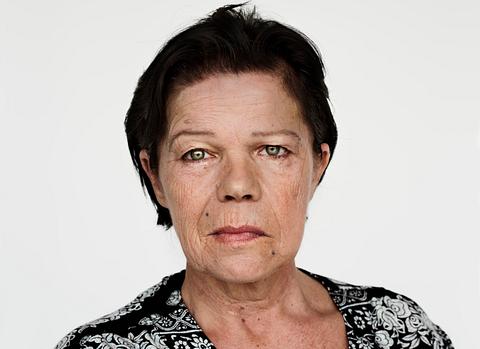 Worldface-Finnish woman in a white background Worldface-Finnish woman in a white background - close up, elderly, expression, face, finland, finnish, headshot, lady…