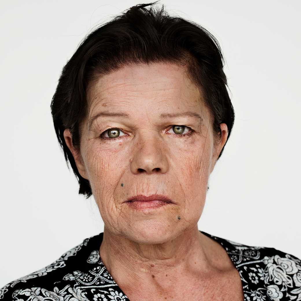 Worldface-Finnish woman in a white background Worldface-Finnish woman in a white background - close up, elderly, expression, face, finland, finnish, headshot, lady…