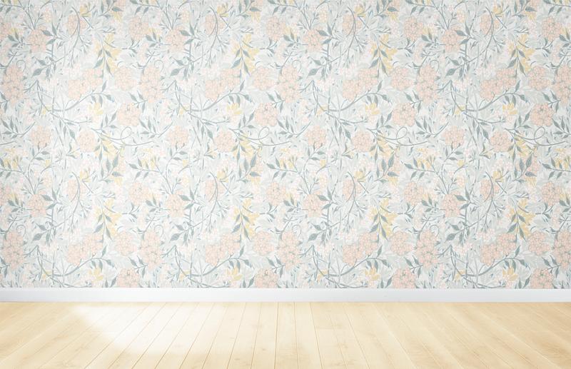 Floral wallpaper in an empty room with wooden floor 5 ГЛАВНЫХ ОШИБОК