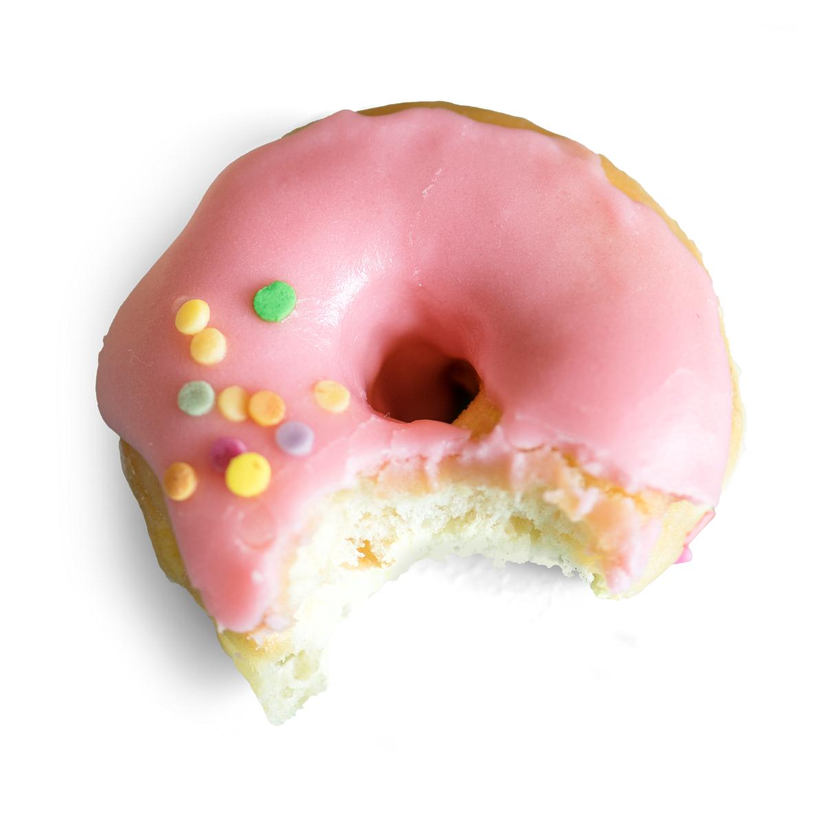 Download Pink Bitten Donut Design Element Royalty Free Stock Psd Mockup High Resolution Design