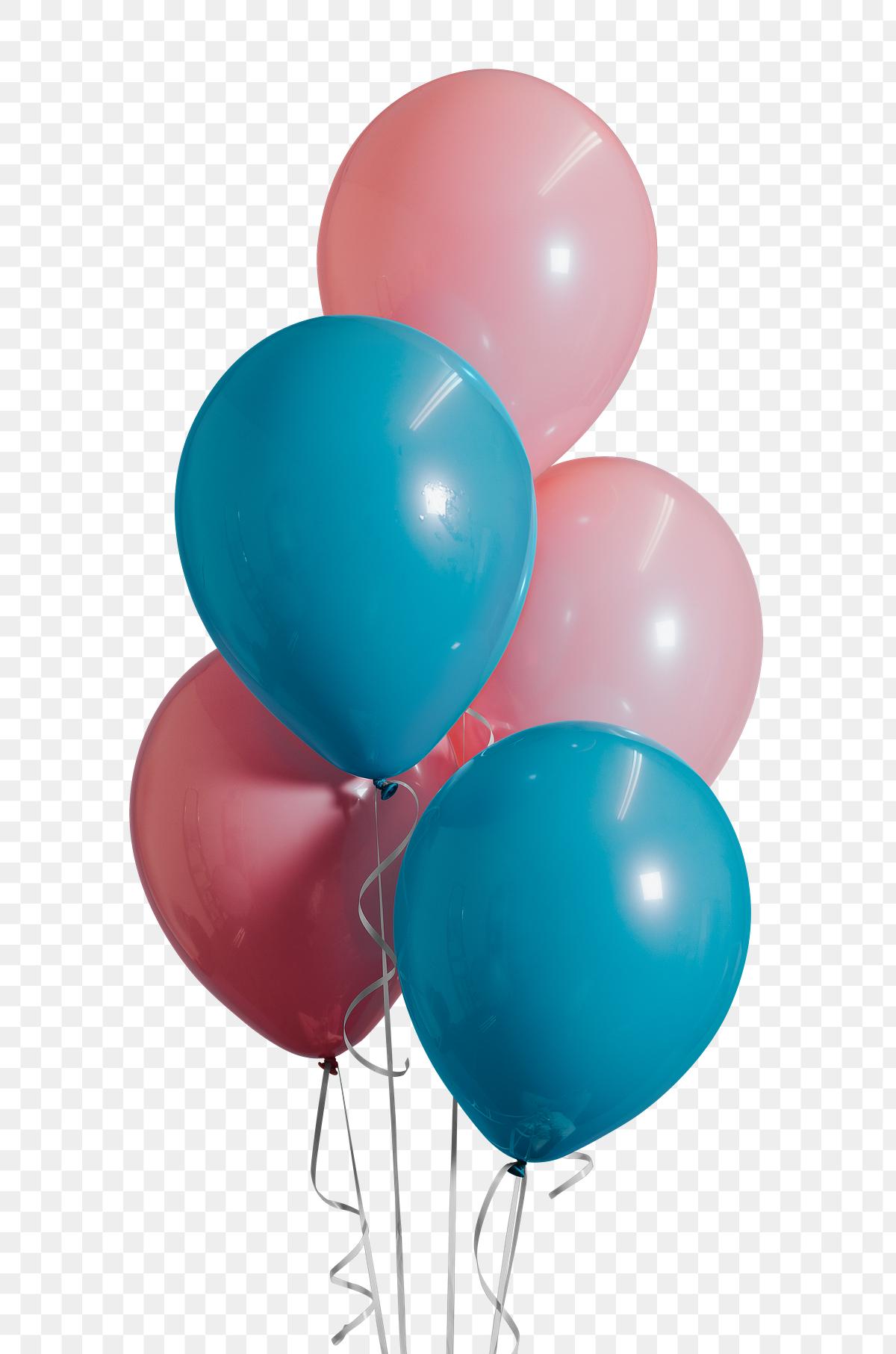 Baby pink and blue balloons | Free transparent png - 560165