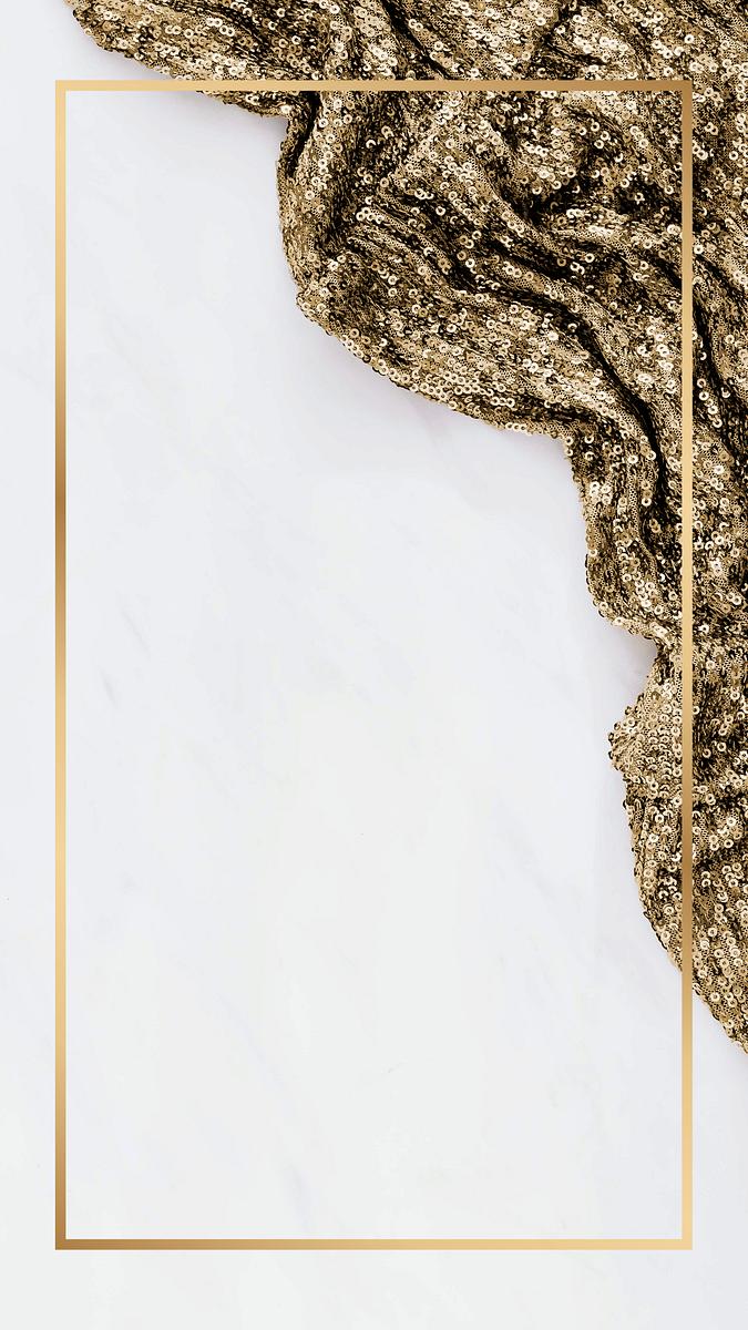 Rectangle gold frame with golden | Premium PSD - rawpixel