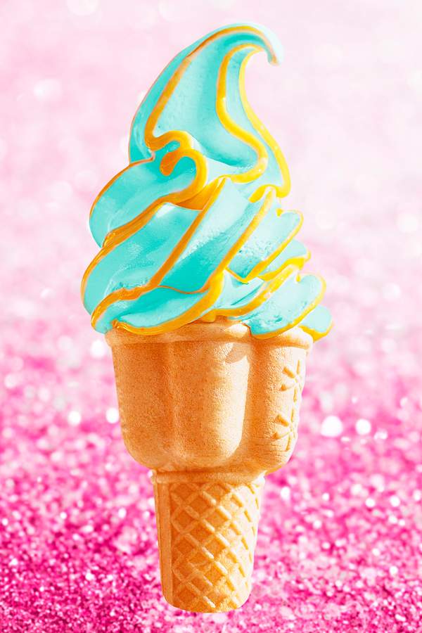 Green Soft Serve Ice Cream In A Cone On Pink Glitter Background Free Illustration 2453362 - creamys ice cream decal roblox