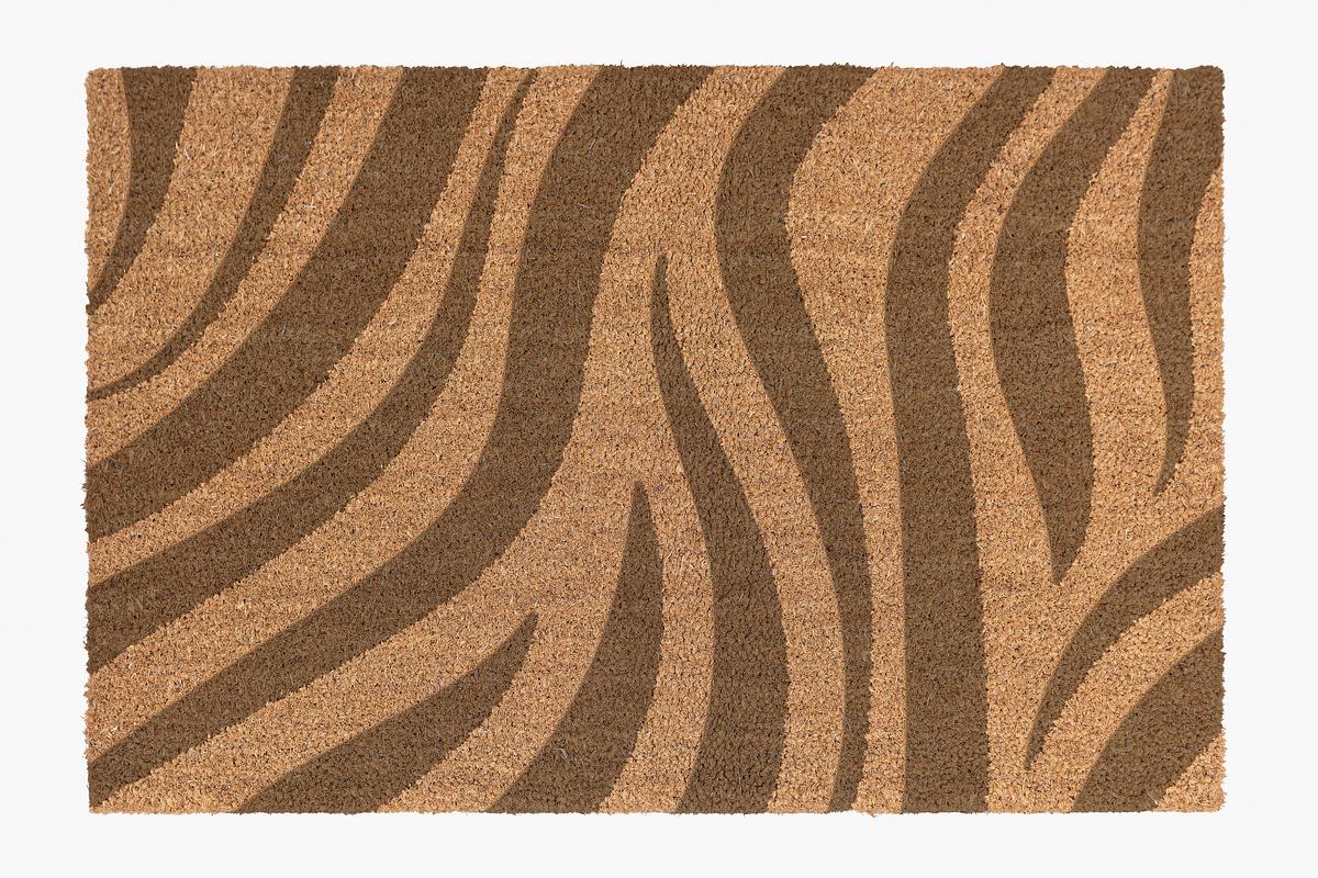 Download Door Mat Mockup Psd Zebra Printed Pattern Royalty Free Stock Photo High Resolution Image