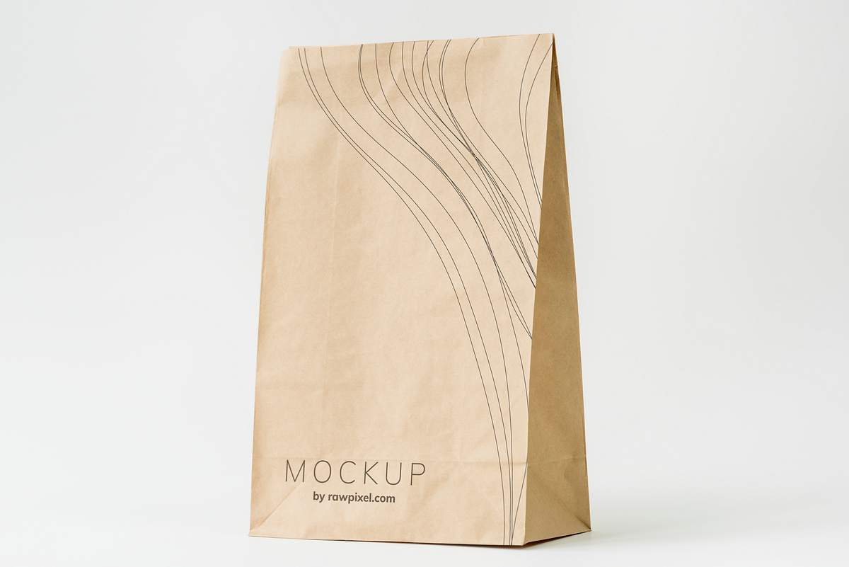 Download Paper Bag Mockup On White Background
