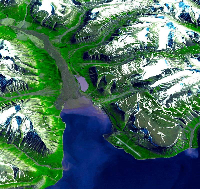 Longyearbyen, the largest island of the Svalbard archipelago, part of the Kingdom of Norway. Original from NASA. Digitally enhanced by rawpixel. Longyearbyen, the largest island of the Svalbard archipelago, part of the Kingdom of Norway. Original from NASA. Digitally…