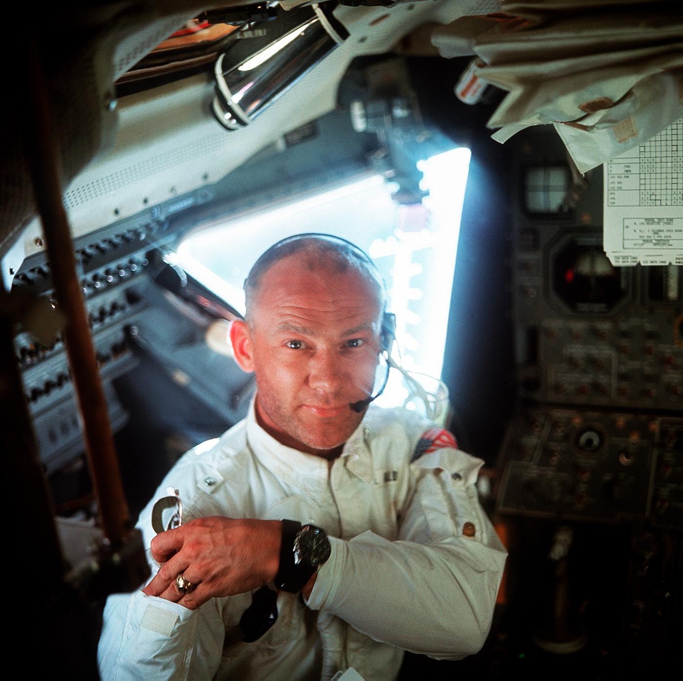 An interior view of Astronaut Edwin Aldrin Jr. in Lunar Module. Original from NASA. Digitally enhanced by rawpixel. An interior view of Astronaut Edwin Aldrin Jr. in Lunar Module. Original from NASA. Digitally enhanced by rawpixel.