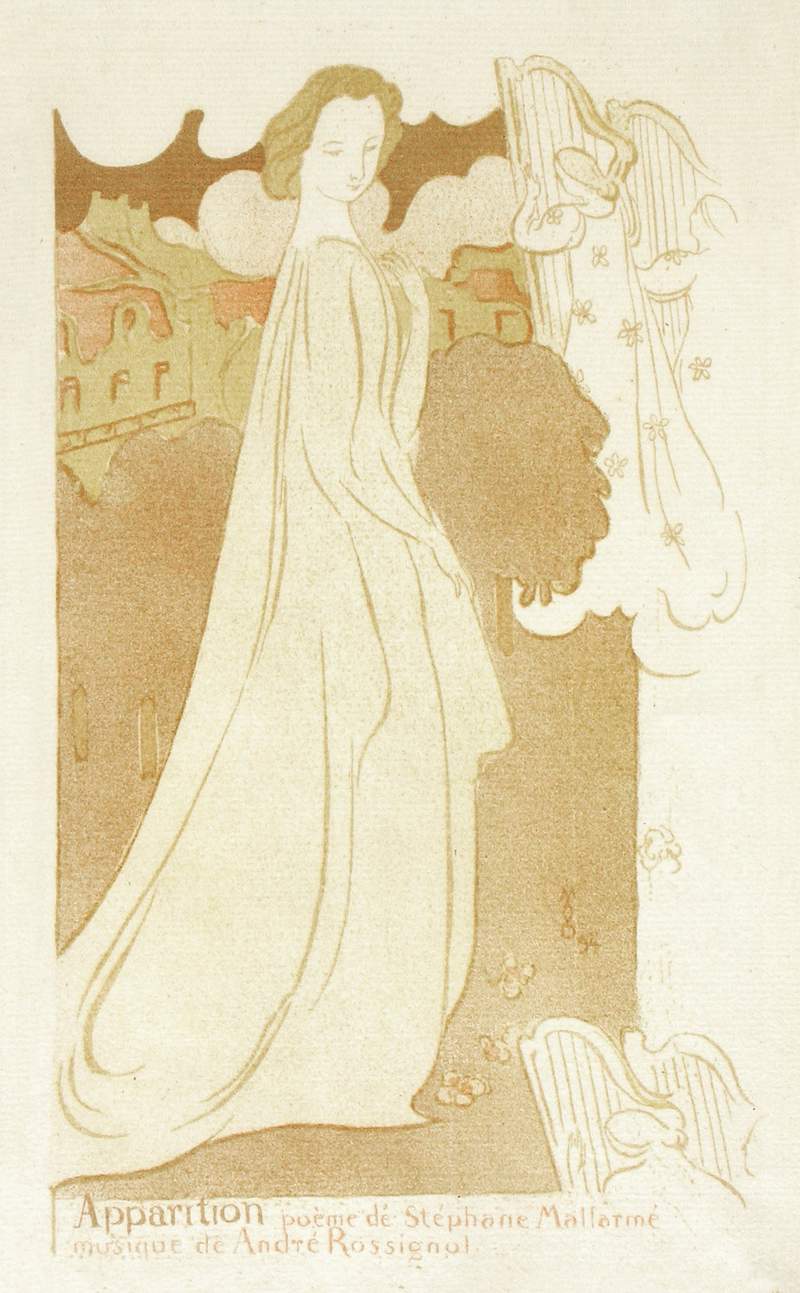 L'Apparition, cover page (L'Apparition, kansilehti) print in high resolution by Maurice Denis (1870–1943). Original…