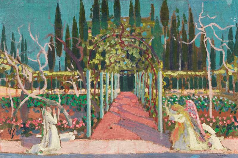 Annunciation (1907) print in high resolution by Maurice Denis. Original from The Yale University Art Gallery. Digitally…