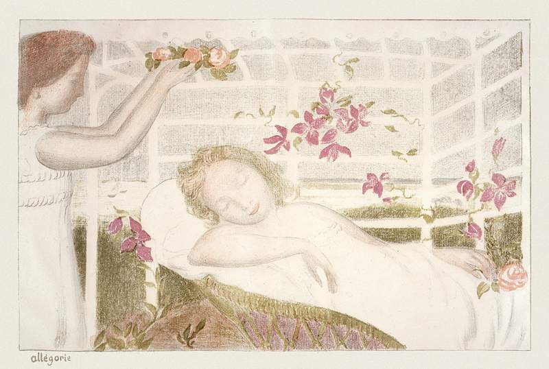 Allegory (Allégorie) (ca.1897–1899) print in high resolution by Maurice Denis. Original from The Public…