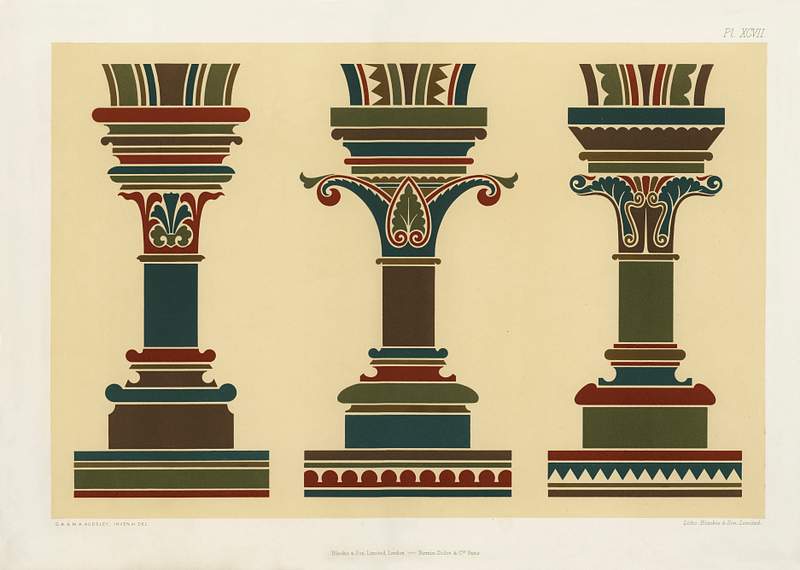 Gothic design elements from The Practical Decorator and Ornamentist (1892) by G.A Audsley and M.A. Audsley. Digitally enhanced from our own original first edition of the publication. Gothic design elements from The Practical Decorator and Ornamentist (1892) by G.A Audsley and M.A. Audsley. Digitally…