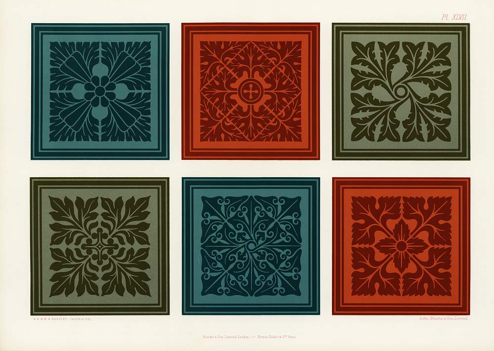 Medieval pattern from The Practical Decorator… Free public domain