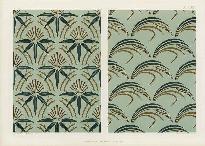 Diaper Patterns for Vertical Surfaces Japanese antique pattern from The Practical Decorator and Ornamentist (1892) by G.A…