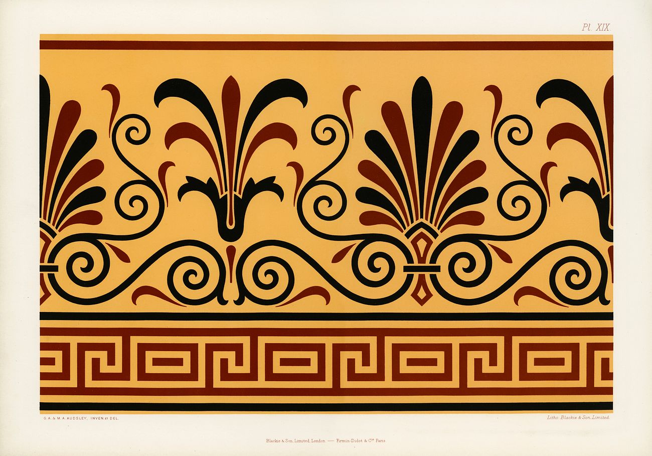 Greek pattern from The Practical Decorator… Free public domain