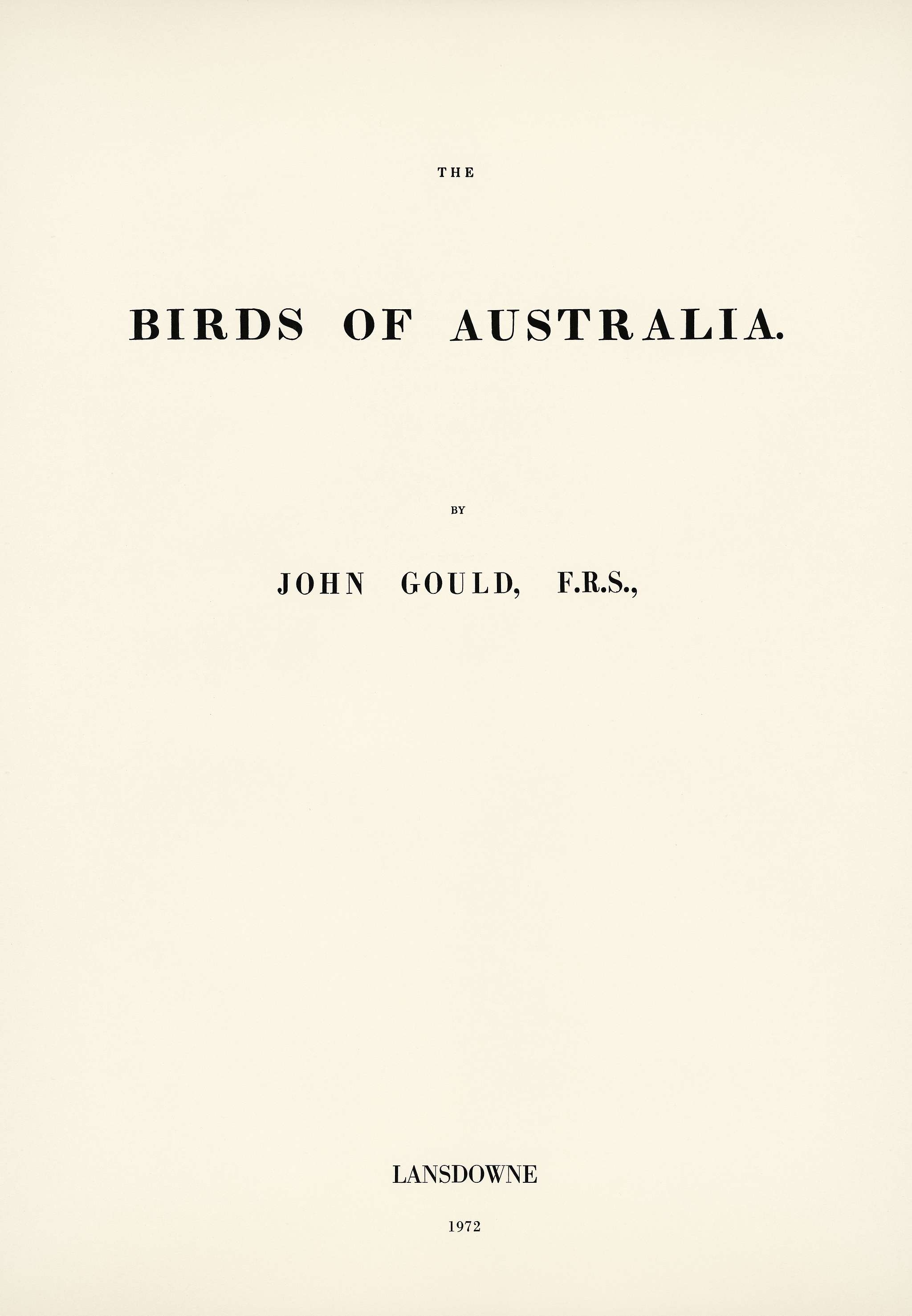 Birds of australia (1972 Edition, 8 volumes) illustrated by Elizabeth Gould (1804–1841) for John Gould’s (1804-... Birds of australia (1972 Edition, 8 volumes) illustrated by Elizabeth Gould (1804–1841) for John Gould’s (1804-...