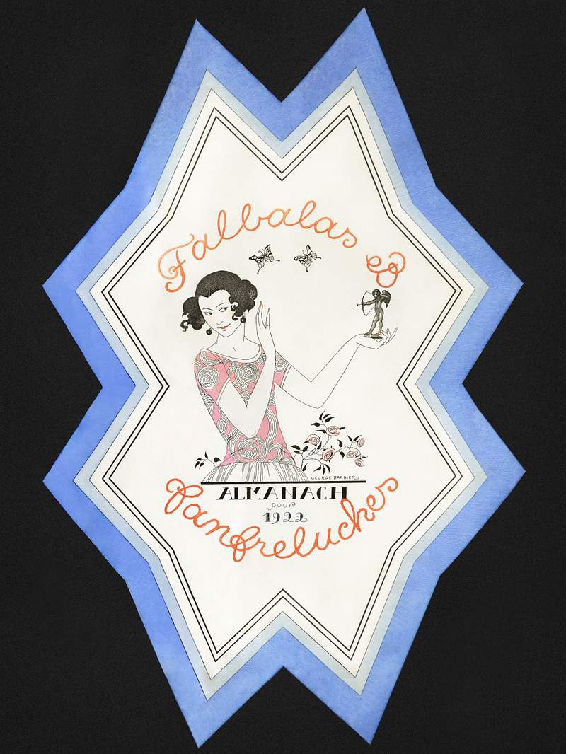 Almanach des Modes présentes, passées & futures pour, Falbalas et Fanfreluches (1922) fashion illustration in…