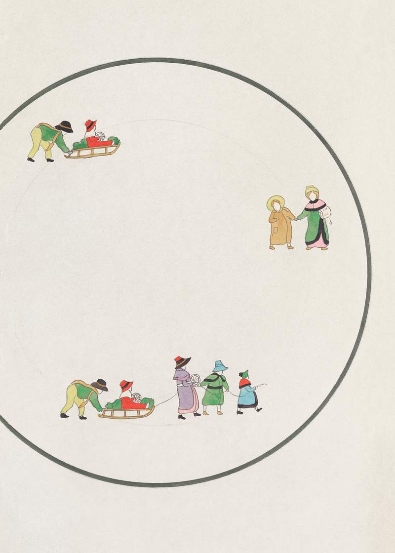 Design for a Plate (1880-1910) painting in high resolution by Noritake Factory. Original from The Smithsonian Institution.…