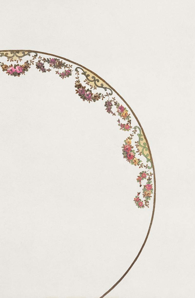 Design for a Plate (1880-1910) painting in high resolution by Noritake Factory. Original from The Smithsonian Institution.…