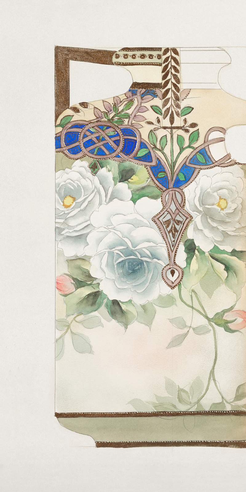 Design for a Jug (1880-1910) painting in high resolution by Noritake Factory. Original from The Smithsonian Institution.…
