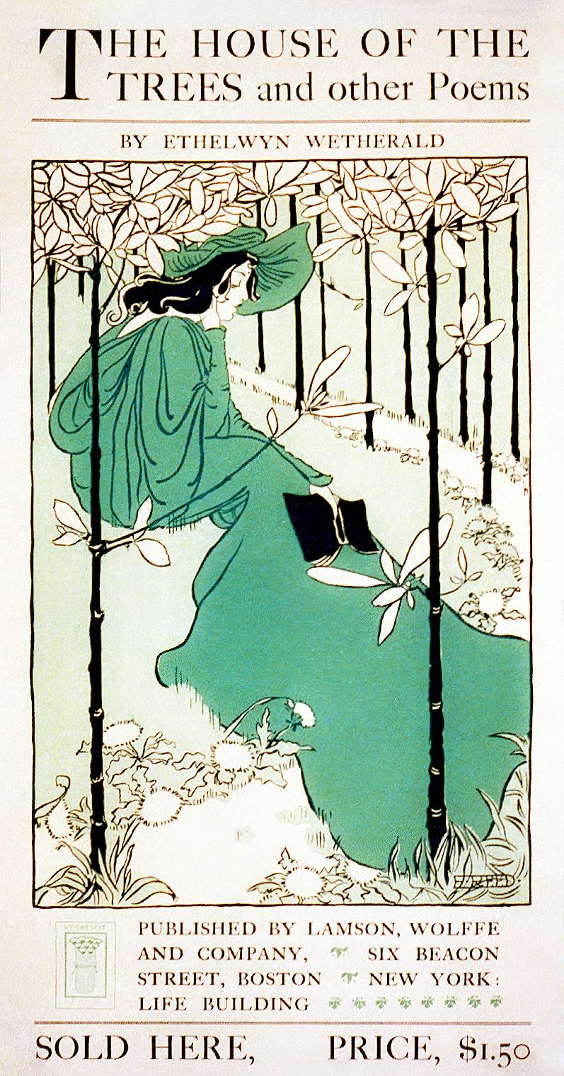 The House of the Trees (ca.1895) vintage poster of a woman seated on lawn in high resolution by Ethel Reed. Original from Library of Congress. Digitally enhanced by rawpixel. The House of the Trees (ca.1895) vintage poster of a woman seated on lawn in high resolution by Ethel Reed. Original from…