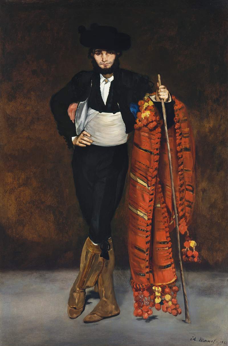 Young Man in the Costume of a Majo (1863) painting in high resolution by Édouard Manet. Original from The MET.…
