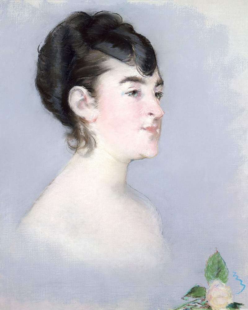Mademoiselle Isabelle Lemonnier (1857–1926), (1879–82) painting in high resolution by Édouard Manet.…