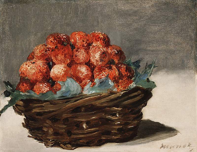 Strawberries (ca. 1882) painting in high resolution by Édouard Manet. Original from The MET. Digitally enhanced by…