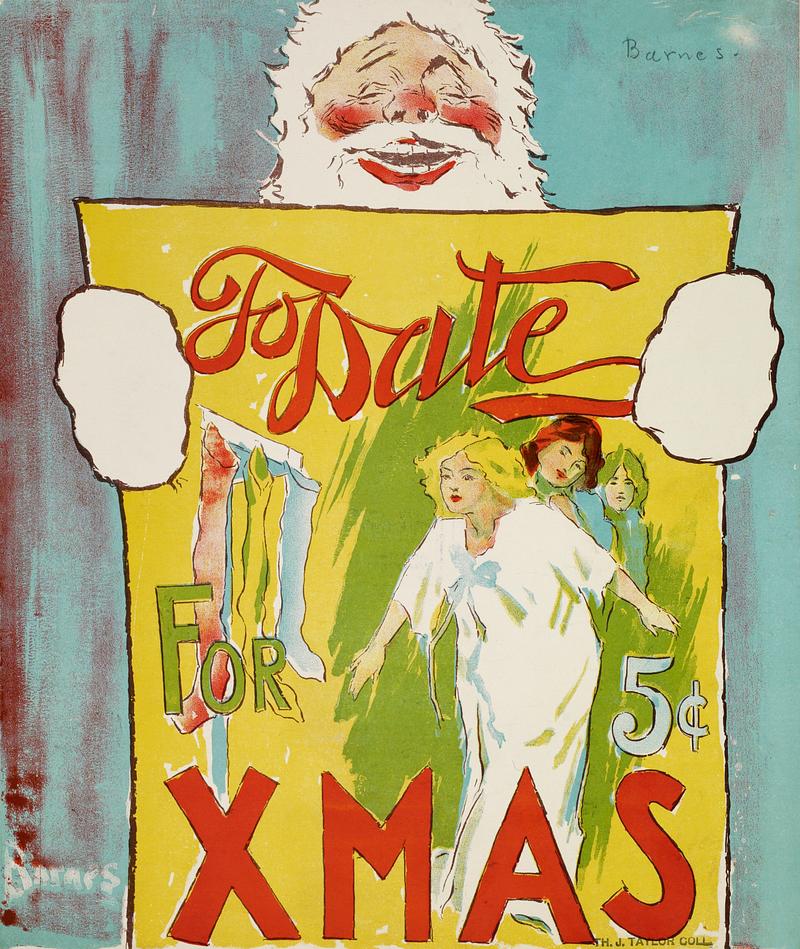 "To Date For Christmas" poster (1983-1924) created by Will. R Barnes (1851-1939) "To Date For Christmas" poster (1983-1924) created by Will. R Barnes (1851-1939)