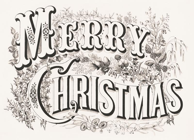 Merry Christmas lithograph (1876) published by Currier & Ives (1834-1907) Merry Christmas lithograph (1876) published by Currier & Ives (1834-1907)