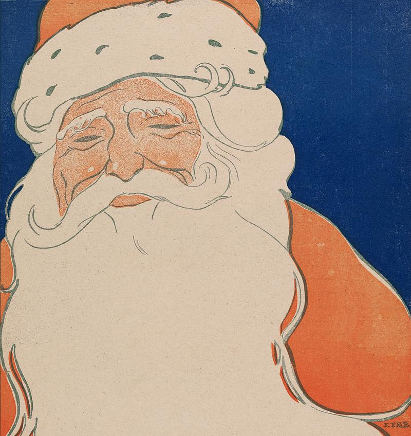 Vintage Santa Claus illustration (1901). Vintage Santa Claus illustration (1901).