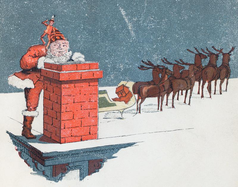 Christmas graphic for dinner menu by Royal Hawaiian Hotel at Honolulu Hawaiian Islands (1891). Christmas graphic for dinner menu by Royal Hawaiian Hotel at Honolulu Hawaiian Islands (1891).